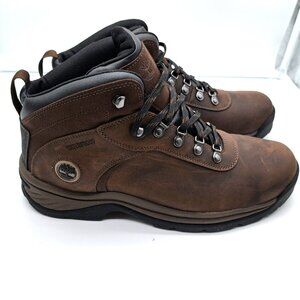 Timberland Men's Flume Mid Waterproof Hiking Boot, Dark Brown - Size 11.5